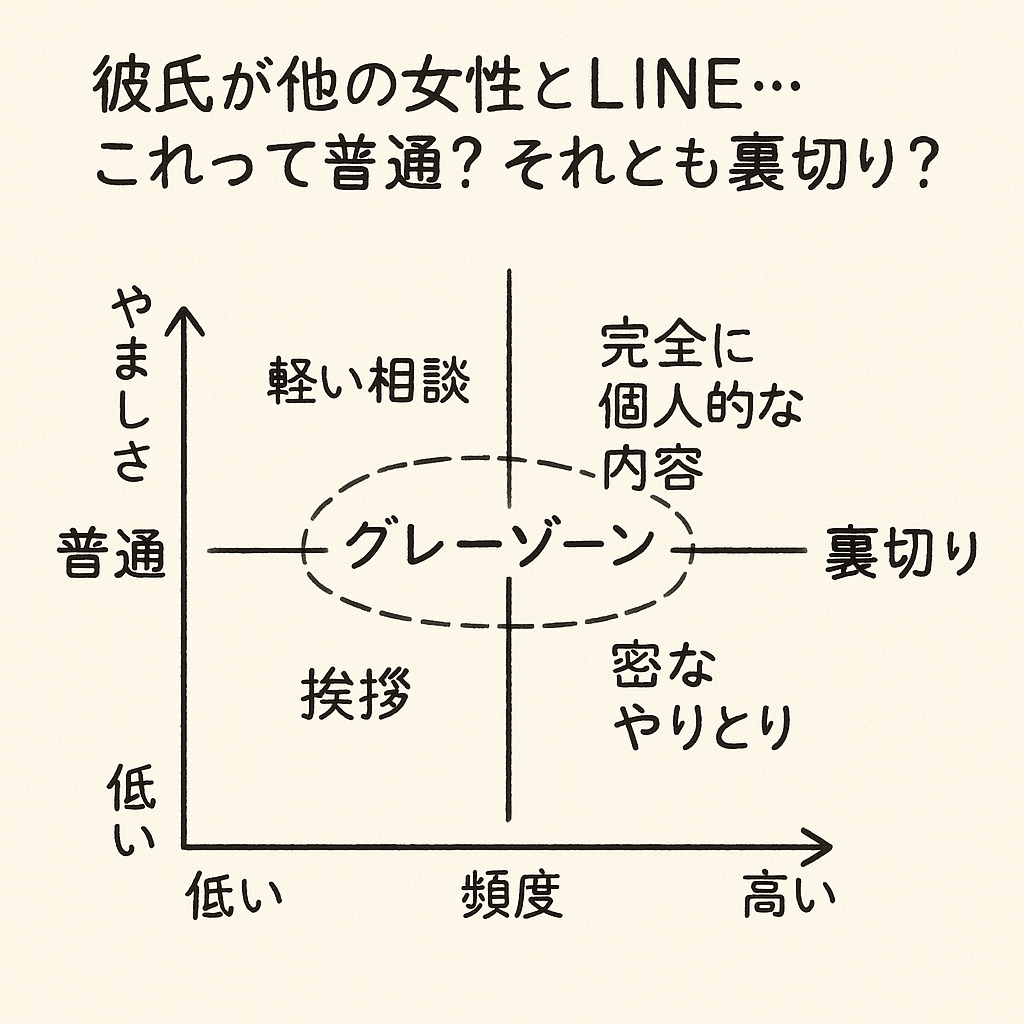 彼氏が他の女性とLINE…これって普通?それとも裏切り?